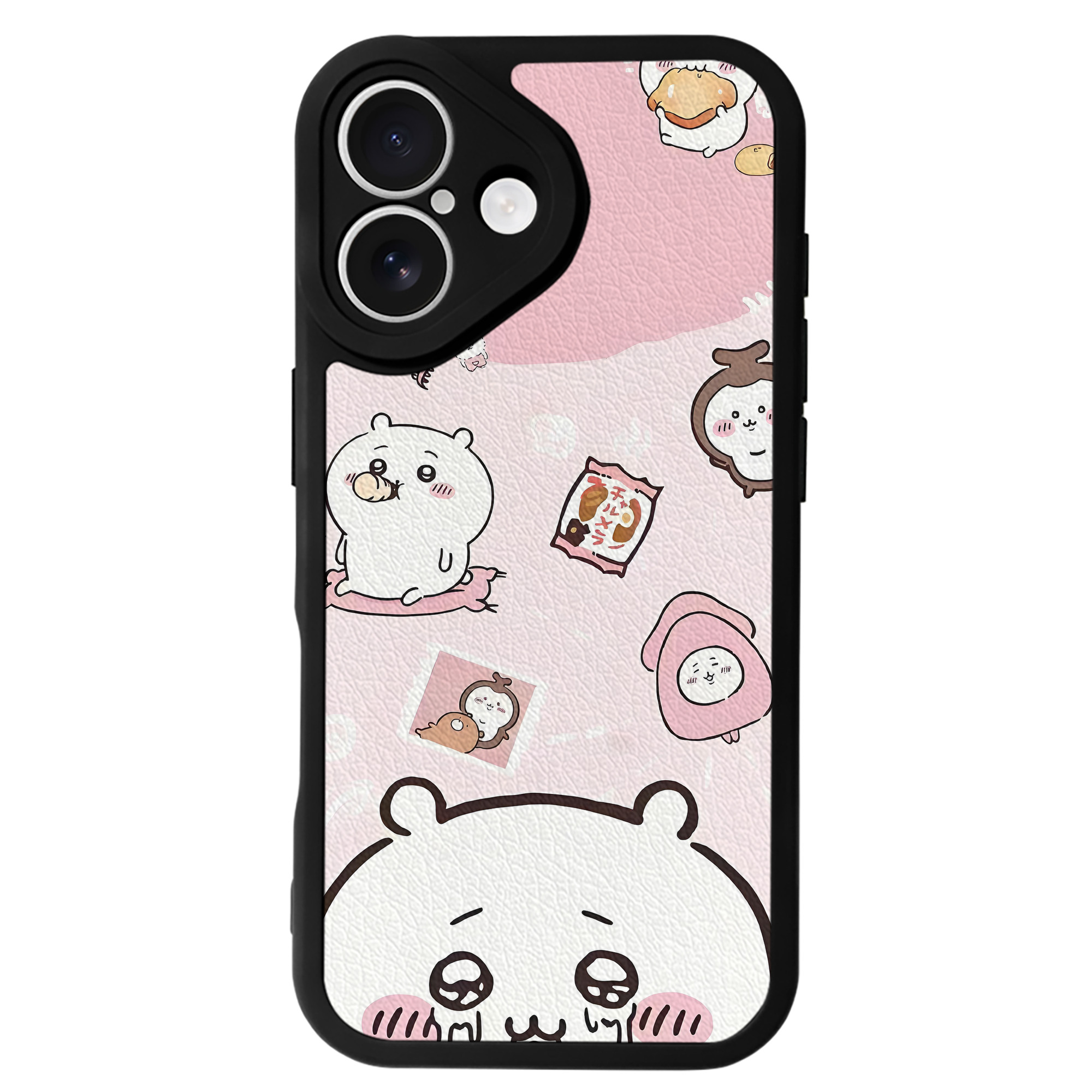 （画像用） ちいかわ Chii-kawa 【iPhone 16シリーズ対応】シリコンスマホケース（レザー調） 材質：シリコン